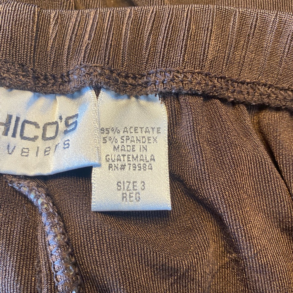 Chico's travelers Dark Brown Women's Trousers - Picture 6 of 8